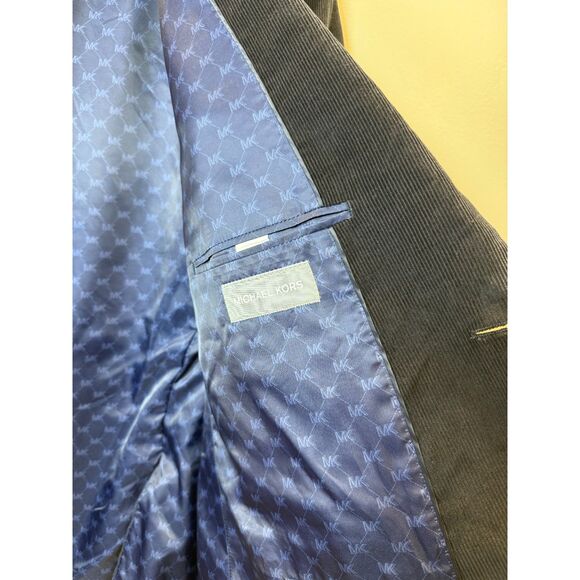 Michael Kors Kordell Corduroy Blazer Men's Size 48R Navy Classic Fit - Picture 9 of 9